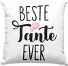 Trendation - Beste Tante Ever Deko-Kissen mit Füllung 40x40 Produktbild-Vorschau 1