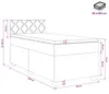 vidaXL Boxspringbett mit Matratze und LED Schwarz 90 x 200 Produktbild-Vorschau 8