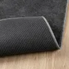 vidaXL Teppich OVIEDO Kurzflor Anthrazit 120x120 cm Produktbild-Vorschau 5