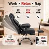 Ergonomischer Chefsessel XXL aus Kunstleder mit Fußstütze Produktbild-Vorschau 8