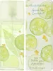 A bottle of Elizabeth Arden Green Tea Cucumber Eau de Toilette and its packaging are shown side-by-side against a white background. The packaging features illustrations of cucumber slices and small yellow flowers. Náhled obrázku produktu