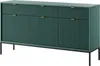 A studio shot of a blue-green sideboard with black legs. Náhľad obrázku produktu