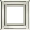 A white planter box frame with a white background. Podgląd zdjęcia produktu