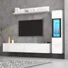 Set di pensili TV Merax 3 pezzi con illuminazione a LED Anteprima dell’immagine prodotto 3