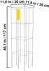 SucceBuy klatki na pomidory, 30 x 30 x 117 cm, opakowanie 5 Podgląd zdjęcia produktu 8