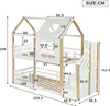 Flieks Etagenbett 90x200cm mit Treppe, Kinderbett Hausbett Produktbild-Vorschau 7