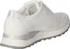 A side view of a white women's sneaker with silver accents. Produktbild-Vorschau