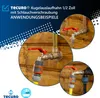 tecuro, Kugelauslaufhahn, Messing vernickelt, 1/2 Zoll, mit Produktbild-Vorschau 2