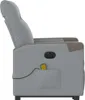 vidaXL Elektrischer Massagesessel mit Aufstehhilfe Hellgrau Produktbild-Vorschau 5