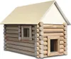 A wooden log cabin model kit. Anteprima dell’immagine prodotto