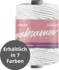 MyBoshi Makramee gezwirntes Baumwollseil 4mm 50m hellgrau Produktbild-Vorschau 2