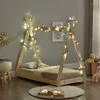 [Letto per bambini 70x140cm in legno naturale con design Anteprima dell’immagine prodotto 3