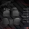 2007-2013 Toyota Tundra CrewMax podlahové rohože TPE černé Náhled obrázku produktu 2