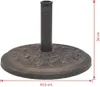 vidaXL Pied de parasol Résine Rond Bronze 9 kg Voir les images du produit 9