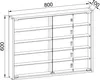 VCM Glasvitrine hängend | Vitrine Glas mit Produktbild-Vorschau 6