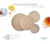 Untersetzer FILZ, 3 mm dick, rund, D 30 cm, graubeige Produktbild-Vorschau 2
