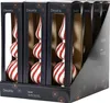 Christbaumspitze Glas Muster gestreift 31cm rot / weiß Produktbild-Vorschau 3