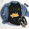 Mr. & Mrs. Panda Größe M T-Shirt Fuchs Sterne - Schwarz - Produktbild-Vorschau 2