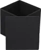 A black storage cube with its lid placed in front of it. Náhled obrázku produktu