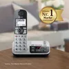 Panasonic KX-TGE520GS argent-noir Voir les images du produit 10