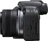Side view of a black Canon EOS R10 camera with a lens attached, on a white background. Náhľad obrázku produktu