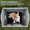 GOPLUS Hundehütte Outdoor, wetterfester Hundekäfig mit Produktbild-Vorschau 4