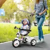 HOMCOM 6-in-1 Dreirad mit Schubstange, Kinderdreirad mit Produktbild-Vorschau 2
