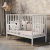 Dětská postýlka Magda 60x120 cm – bílá, s bočnicí a pěnovou Náhled obrázku produktu 4