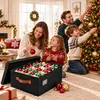 Relaxdays kerstbal opbergbox, voor 96 ballen, afmetingen Productafbeelding-voorbeeld 2