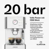 Klarstein SteelPresso Siebträgermaschine – 20-Bar, 1350 W, Produktbild-Vorschau 2