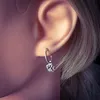 Creolen Ohrringe 925 Sterling Silber mit geschwärzter Produktbild-Vorschau 2