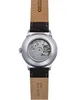 The back of a watch with a leather strap is shown. Podgląd zdjęcia produktu