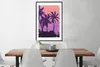 MuchoWow® MuchoWow® Gerahmtes Poster Palme - Nacht - Sommer Produktbild-Vorschau 3