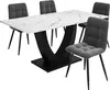 Set tavolo da pranzo Sweiko (5 pezzi), set tavolo da pranzo Anteprima dell’immagine prodotto 5