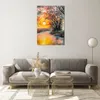Bilder auf glas - Einteilig - Fluss Sonne Bäume - 70x100cm Produktbild-Vorschau 7