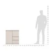 KOMTO Kommode mit 2 Türen und 2 Schubladen – Komodenschrank Produktbild-Vorschau 9