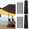 Izrielar 4pcs Zeltstangen 2m Schwarz Tarpstange Sonnensegel Produktbild-Vorschau 1