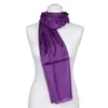 Seidenschal Halstuch Schal kurz violett lila Seide 150x35cm Produktbild-Vorschau 3