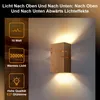 Holz Wandlampe im Vintage-Stil,oben und unten Produktbild-Vorschau 2