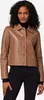 Veste en cuir Ricano CECILA pour femme - taupe / M Voir les images du produit 1