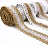 Oblique Unique 4 Jute Band Rollen mit Spitze Deko Bänder Produktbild-Vorschau 3