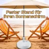 Schirmständer 39cm in weiß Sonnenschirmständer Ständer Produktbild-Vorschau 9