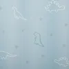 A light blue background with a repeating pattern of white and light blue dinosaur outlines and small gray stars. Náhľad obrázku produktu