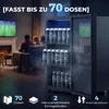 HOMCOM Getränkekühlschrank 70 Dosen 70L mit Doppelglas-Tür, Produktbild-Vorschau 4