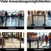Mobilne słupki odgradzające Wiltec 32 x 7 x 90 cm w kolorze Podgląd zdjęcia produktu 8