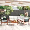 vidaXL 5-tlg. Garten-Lounge-Set mit Kissen Cremefarbenes Produktbild-Vorschau 11