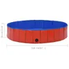Hundepool Faltbar Rot 160 x 30 cm PVC Produktbild-Vorschau 9