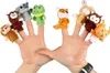 Hands wearing finger puppets of various forest animals. Anteprima dell’immagine prodotto
