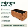 IvoQ Drevený kvetináč – 80 x 40 x 32 cm – drevo – Na Náhľad obrázku produktu 7