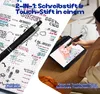 10 Stück 2-in-1 Touchpen Druckkugelschreiber mit blauer Produktbild-Vorschau 4
